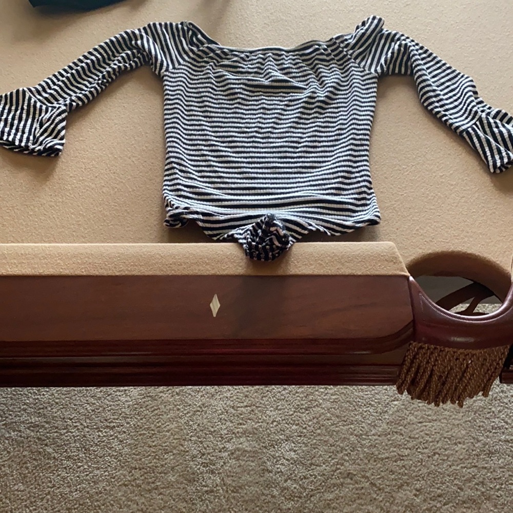 striped body suit